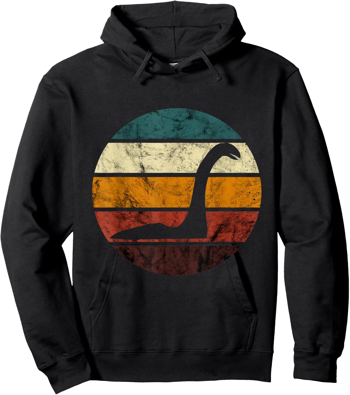 Lochness Monster Retro Loch Ness Sea Monster Nessie Hoodie - Hoodie | Black
