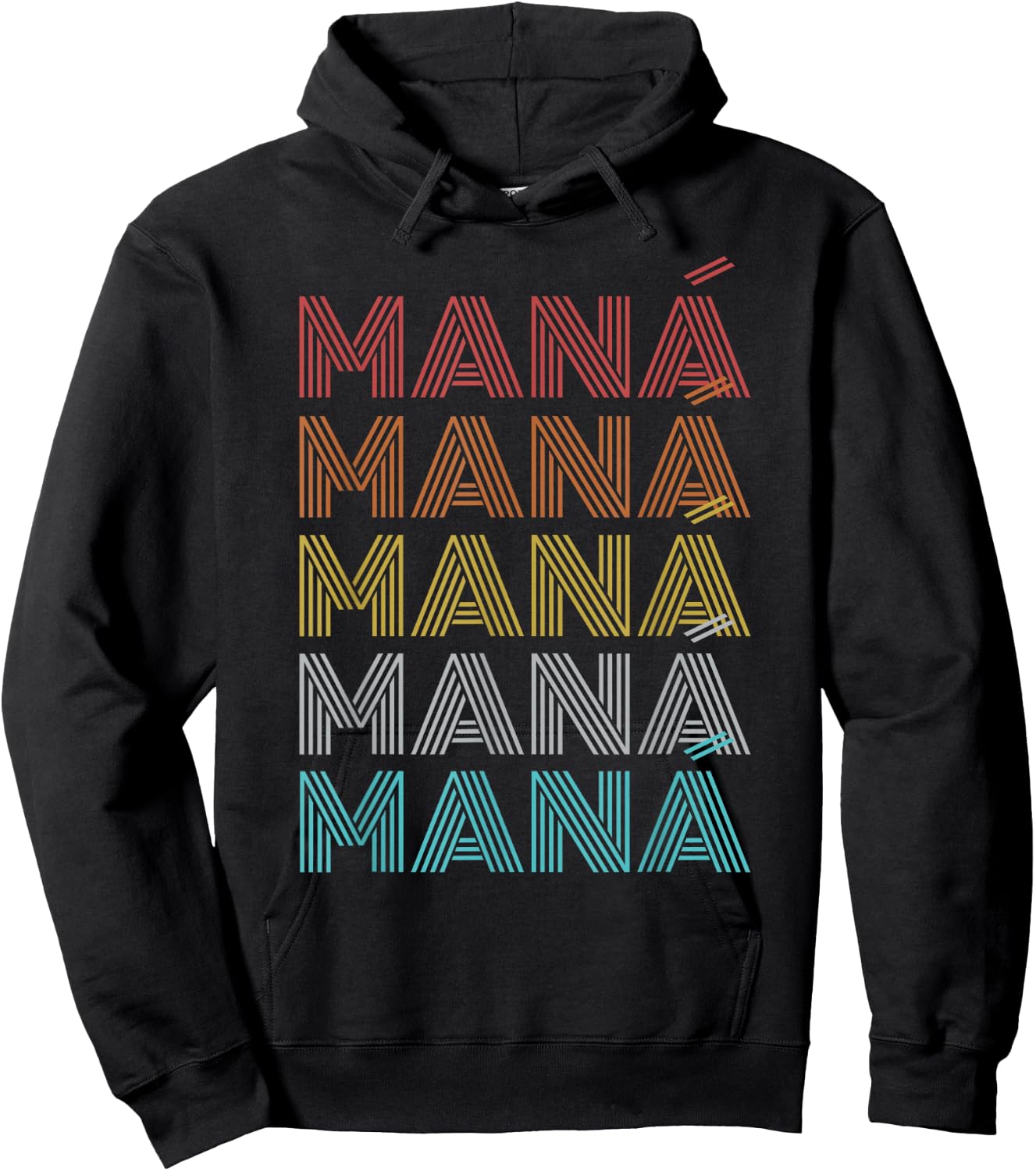 Retro Vintage Mana Hoodie - Hoodie | Black