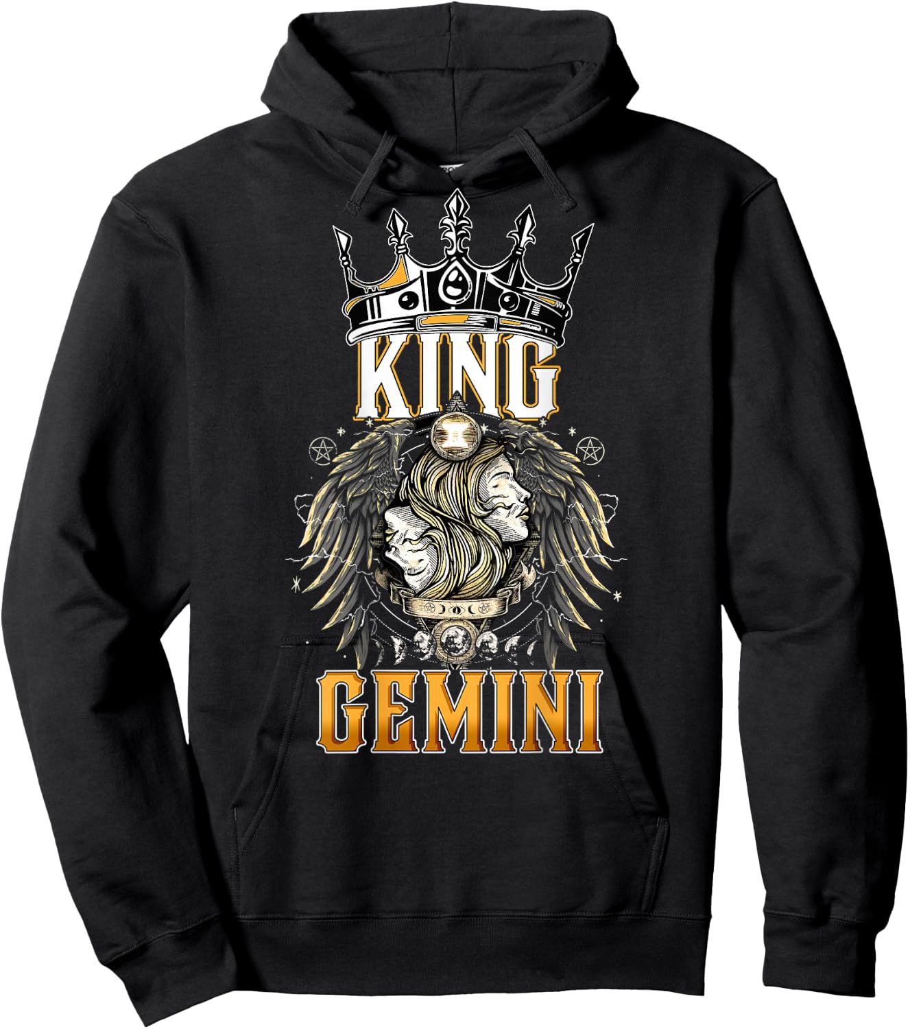 Happy Birthday Gemini King Black King Zodiac Birthday Hoodie - Hoodie | Black