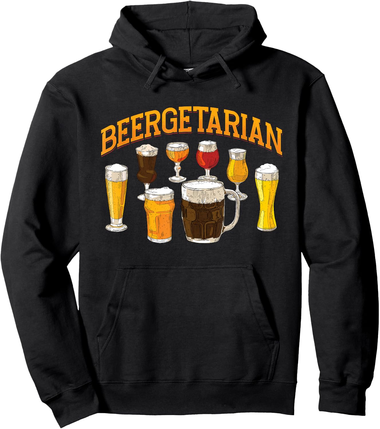 Funny Beergetarian | Craft Beer | Beer Drinker Hoodie - Hoodie | Black
