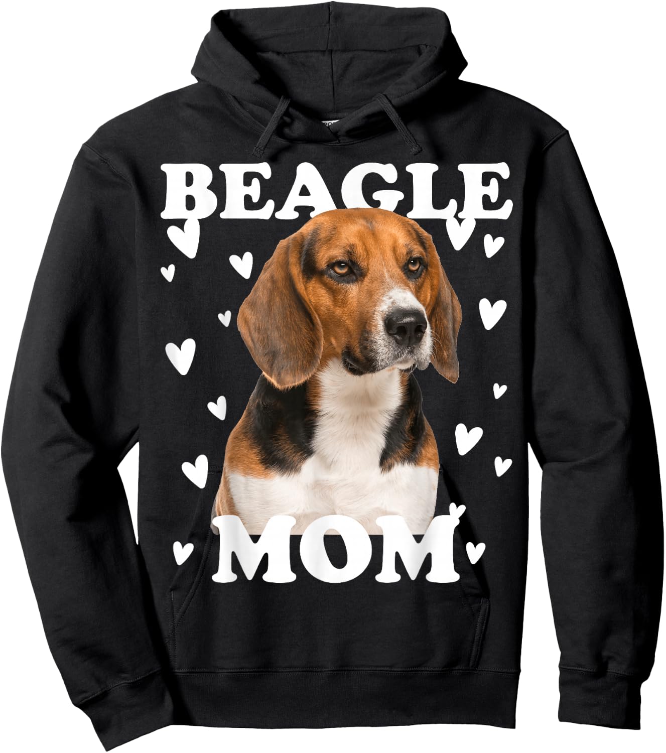 Beagle Mama Mother's Day Mother Mummy Mum Mommy Hoodie - Hoodie | Black
