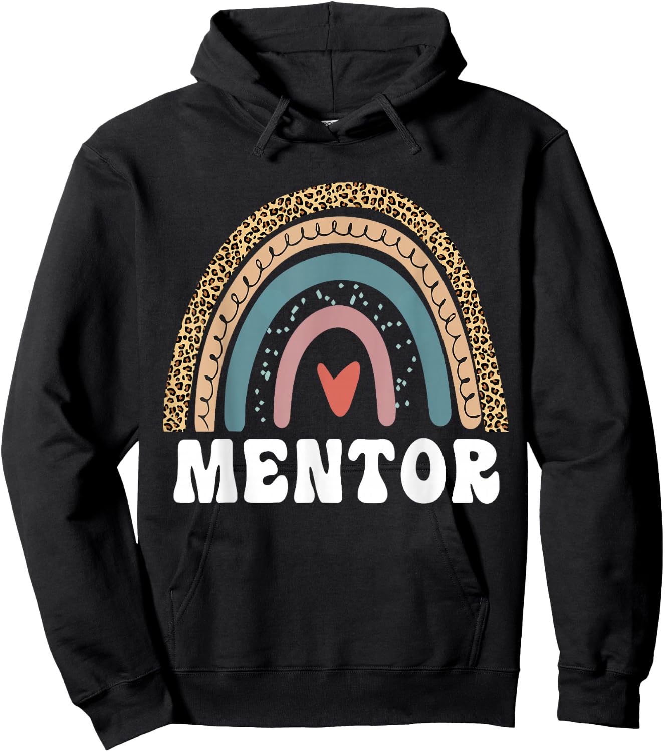 Mentor Rainbow Mentor Teachers Mentor Coach Mentor Job Title Hoodie - Hoodie | Black