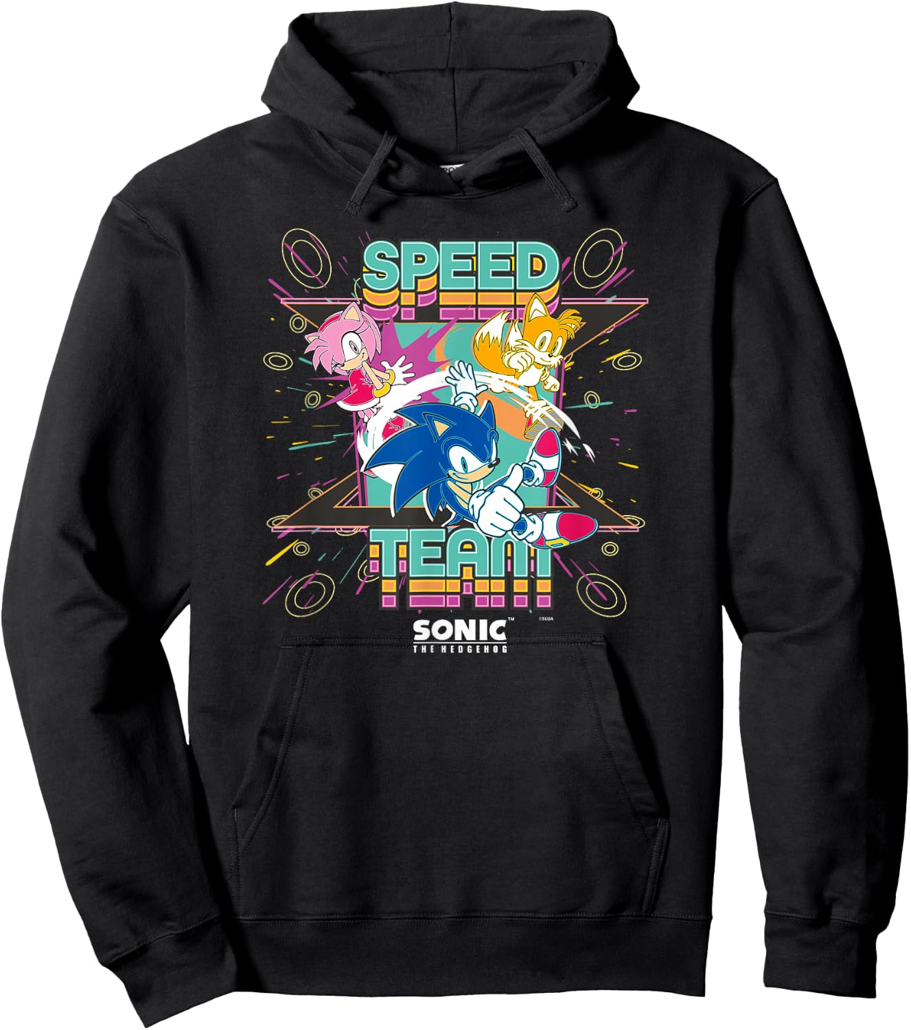 Sonic The Hedgehog - Speed Team Hoodie - Hoodie | Black