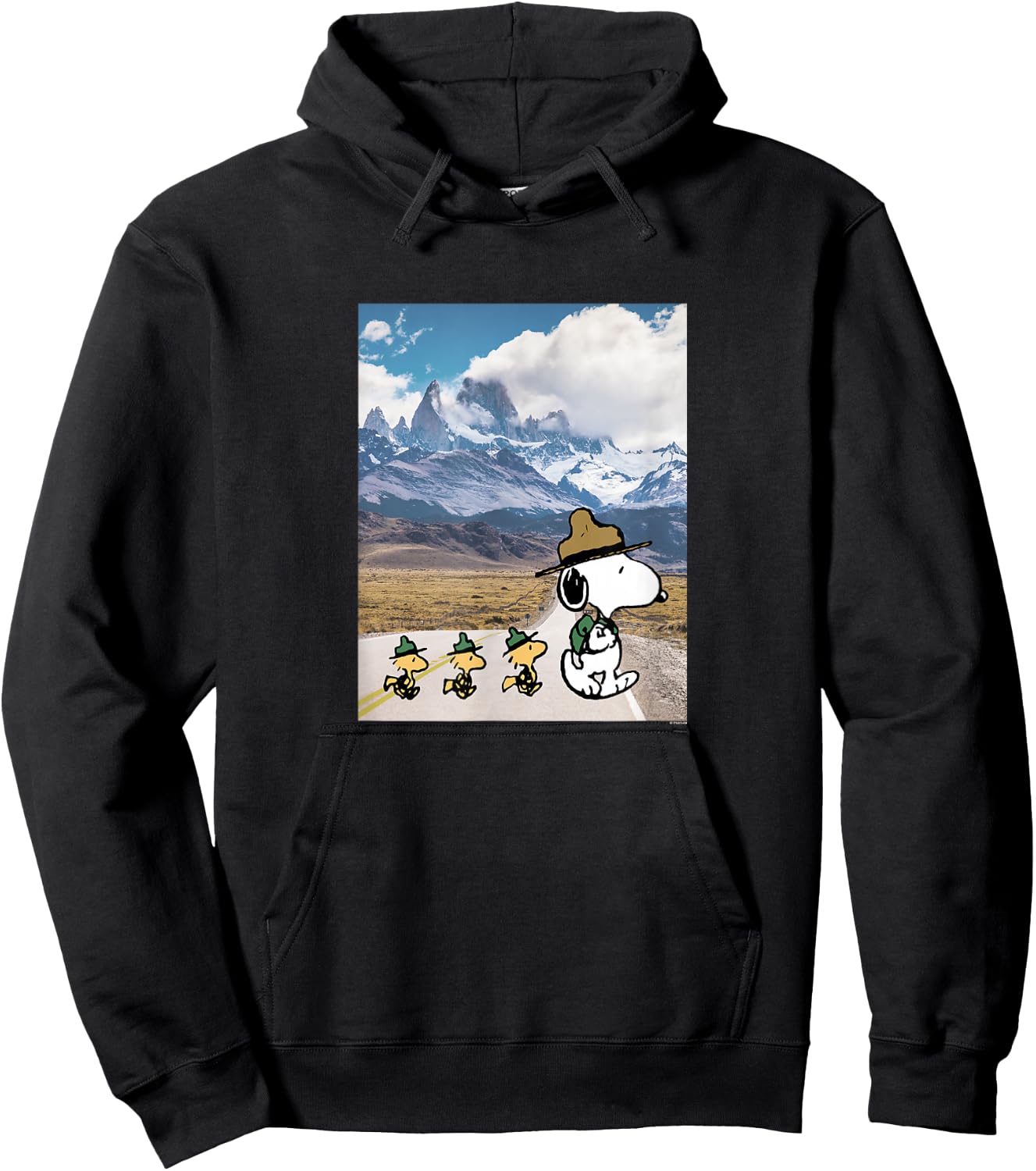 Peanuts - Snoopy Nature Crossing Hoodie - Hoodie | Black