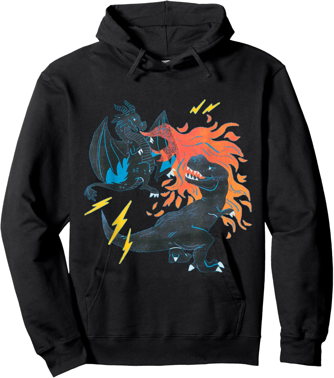 Knight Boy Dinosaurs and Dragons Sci fi Hoodie - Hoodie | Black
