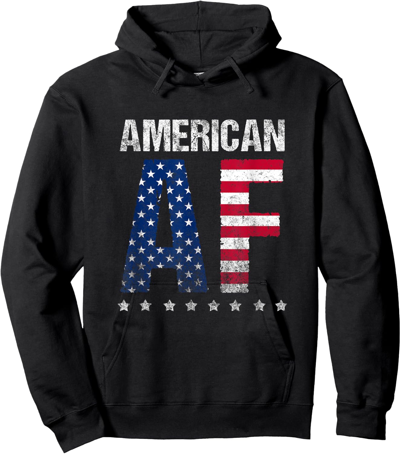 American af 4th of july funny novelty design for merica Hoodie - Hoodie | Black