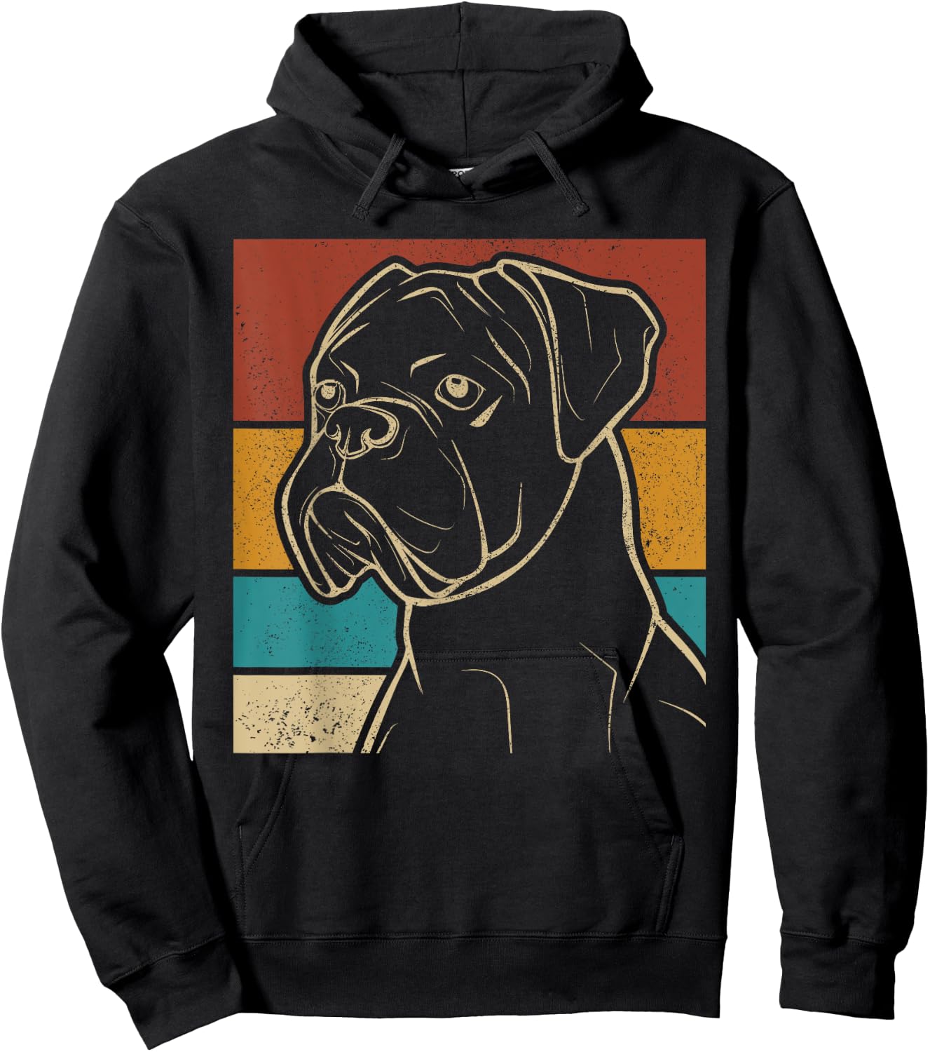 Dog Lover Dog Owner Retro Pet Animal Outfit Vintage Boxer Women Kids Hoodie - Hoodie | Black