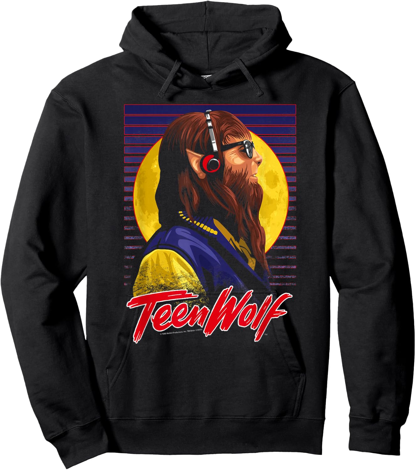 Teen Wolf Headphone Wolf Hoodie - Hoodie | Black