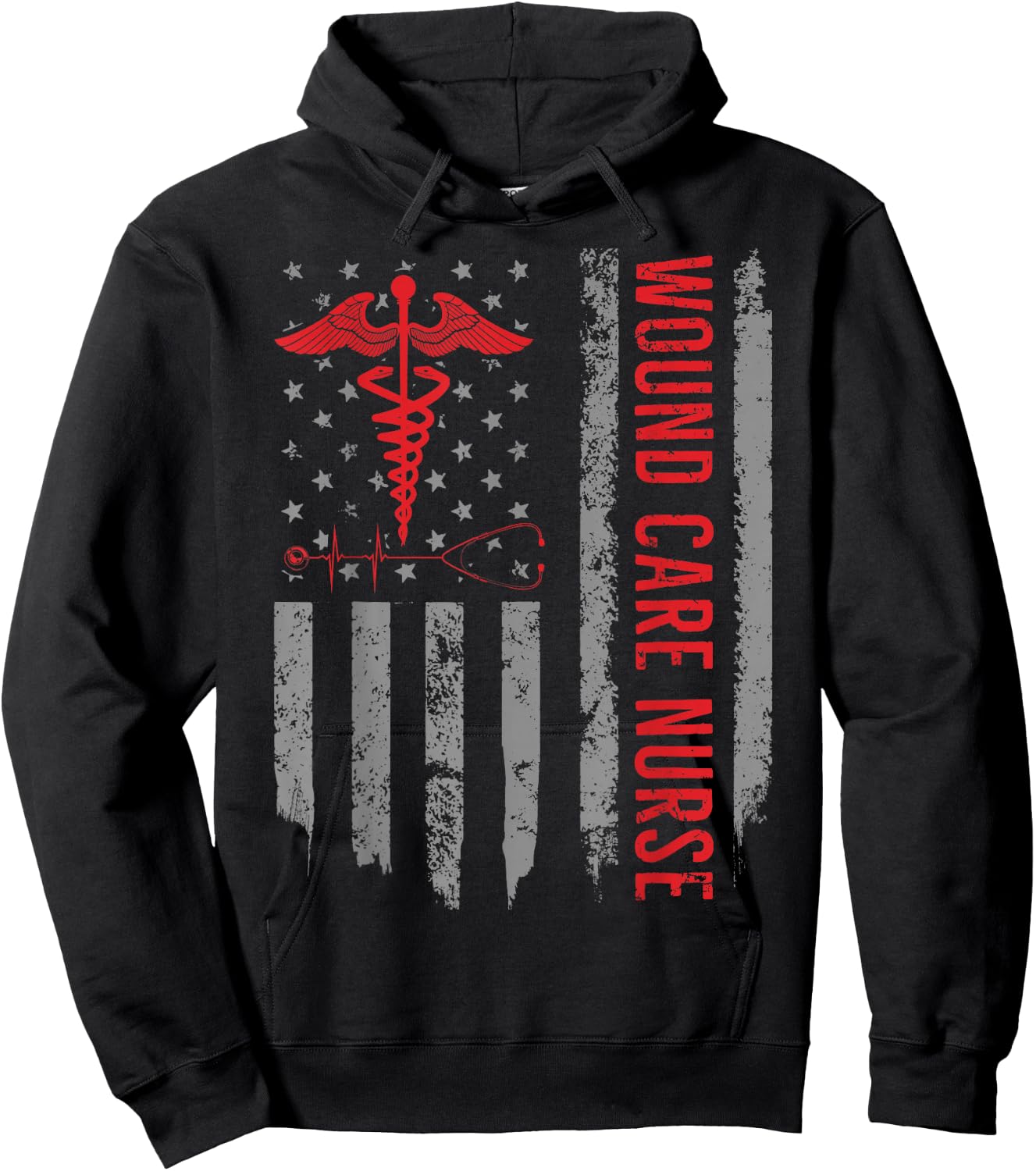 Wound Care Nurse RN or Nurses Hoodie - Hoodie | Black