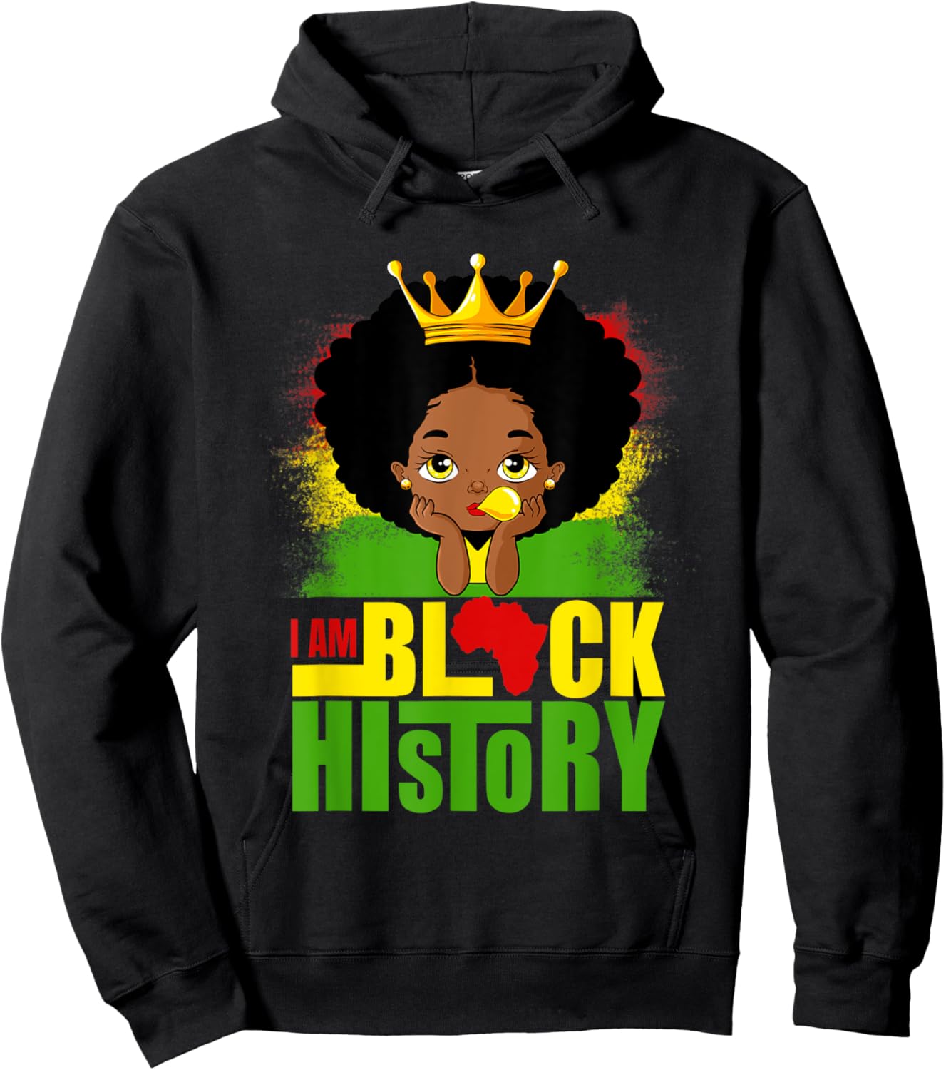 I Am Black History Month Melanin Girl BLM African American Hoodie - Hoodie | Black