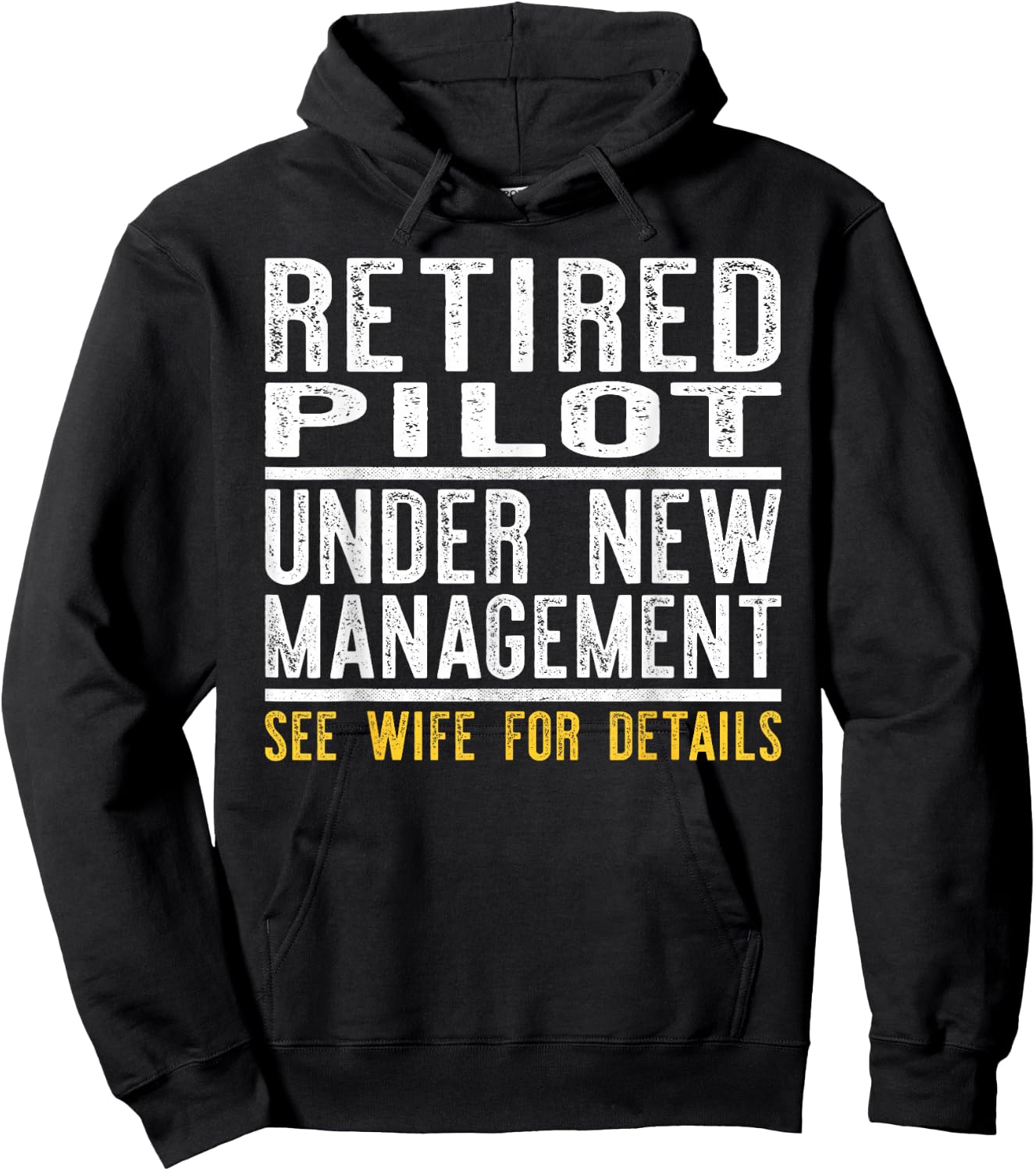 Funny Retirement Pilot Men Dad Retiring Party Humor Hoodie - Hoodie | Black