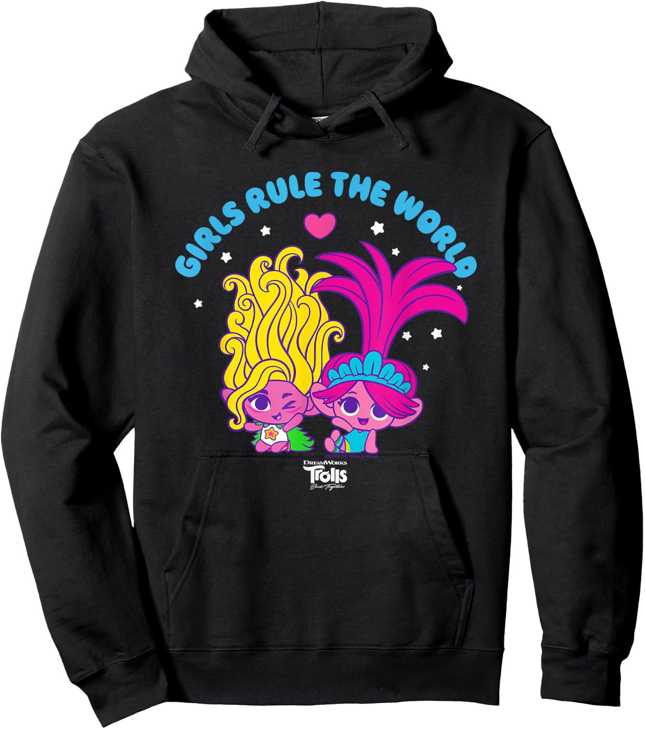 DreamWorks Trolls Band Together Girls Rule the World Hoodie - Hoodie | Black
