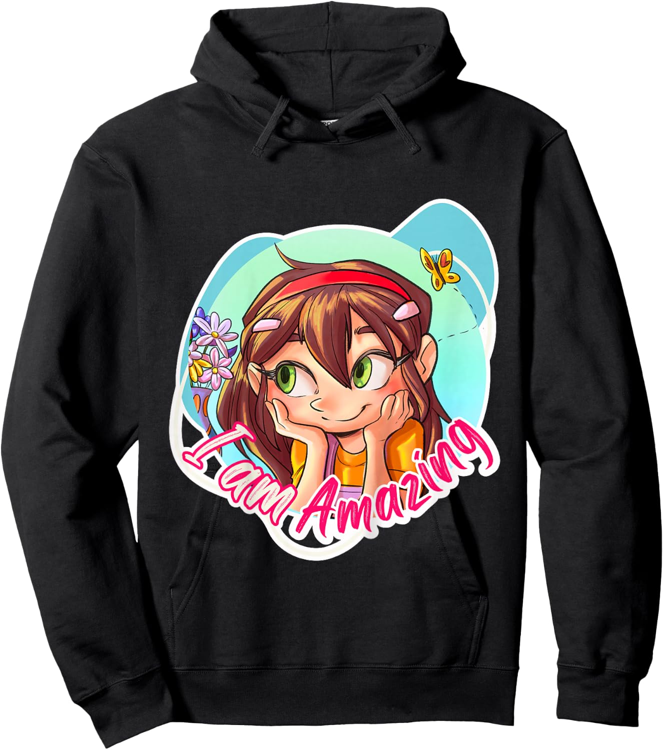 I'm an Amazing Girl. Empowering, Inspiring, Self-Confidence Hoodie - Hoodie | Black