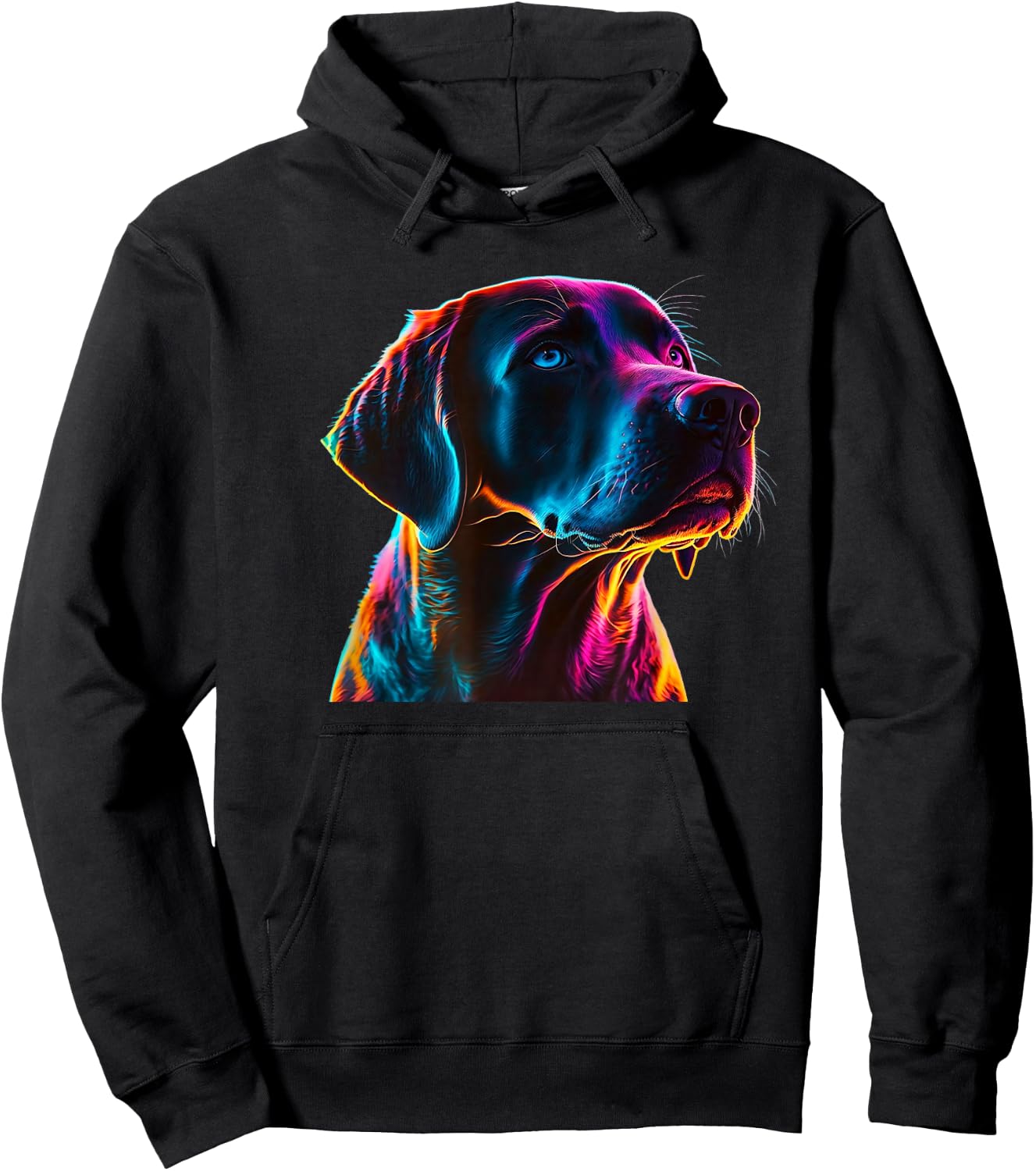 Neon Labrador - Labrador Dog Lover Women Girls Kids Hoodie - Hoodie | Black