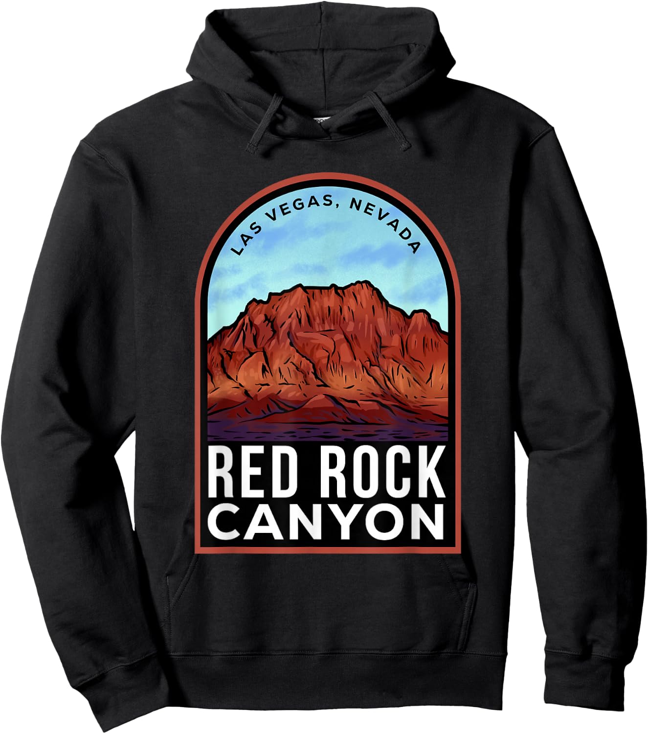 Red Rock Canyon Nevada Hoodie - Hoodie | Black
