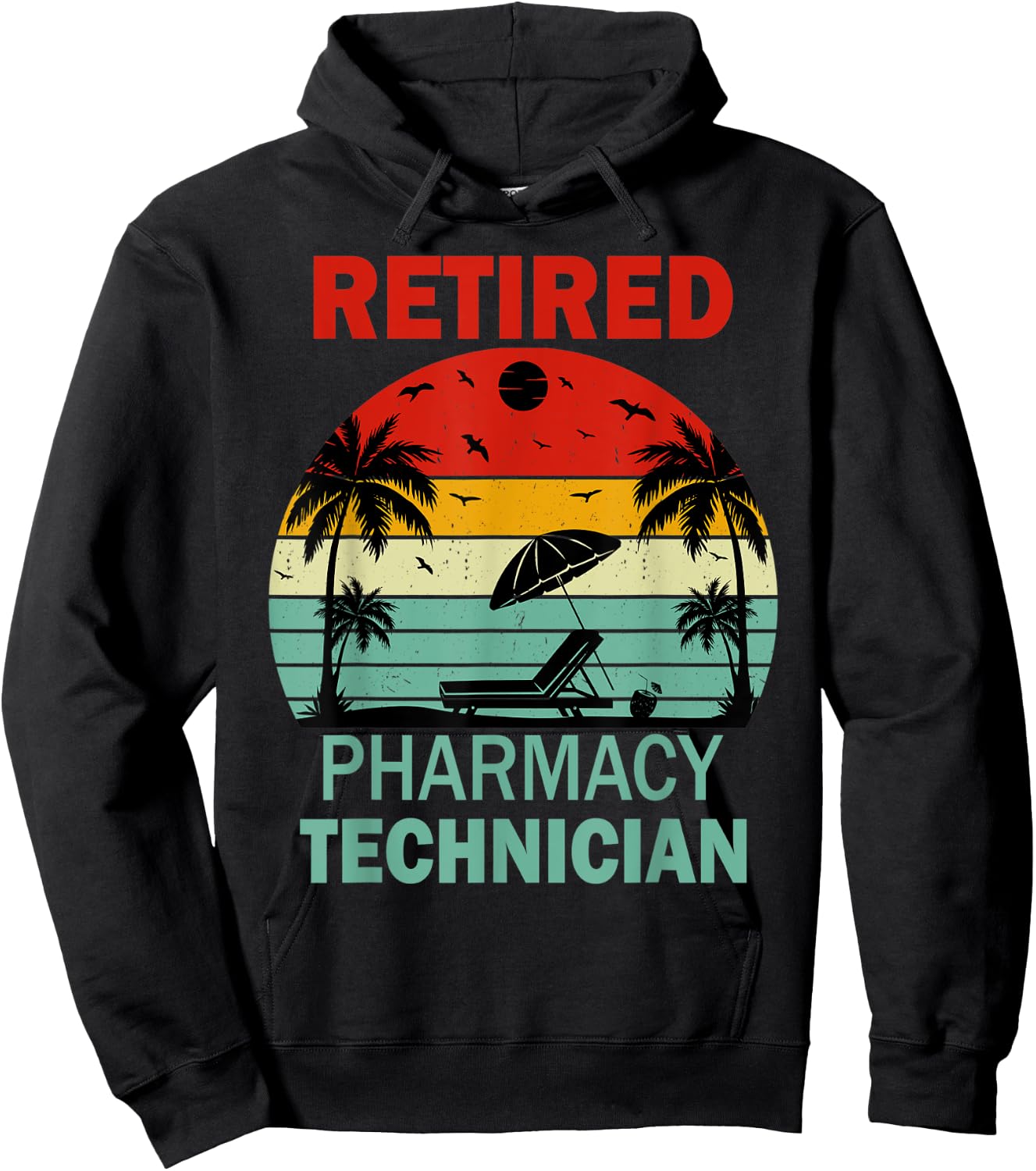 Retired Pharmacy Technician Retirement Gifts Hoodie - Hoodie | Black