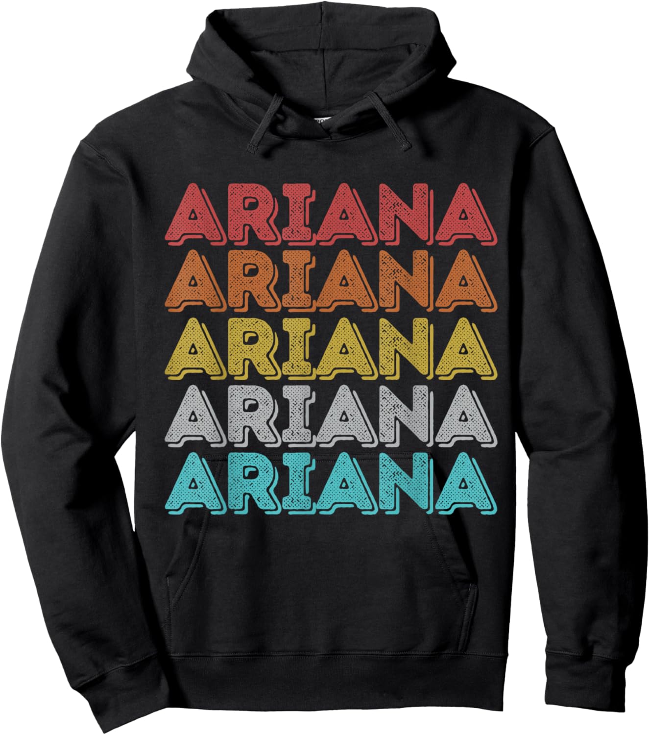 Vintage Retro Ariana Hoodie - Hoodie | Black