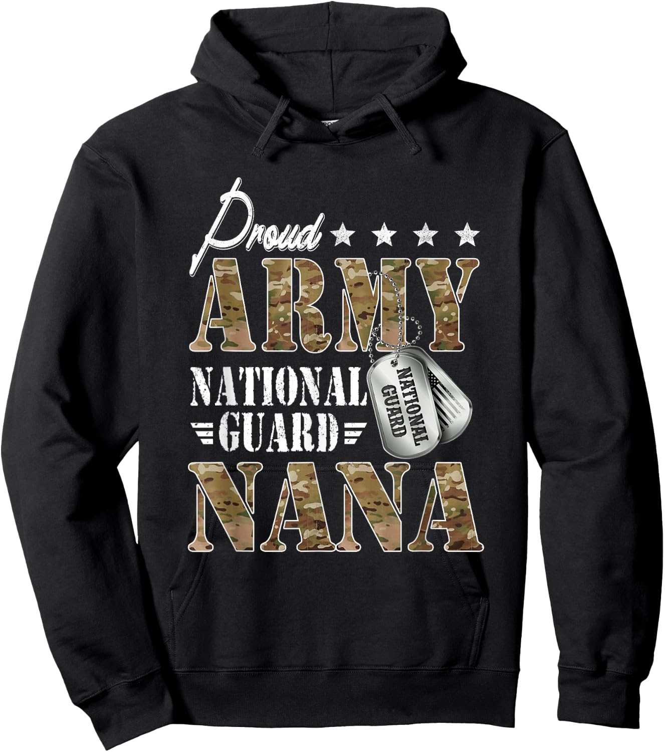 Proud Army National Guard Nana National Guard Graduation Hoodie - Hoodie | Black