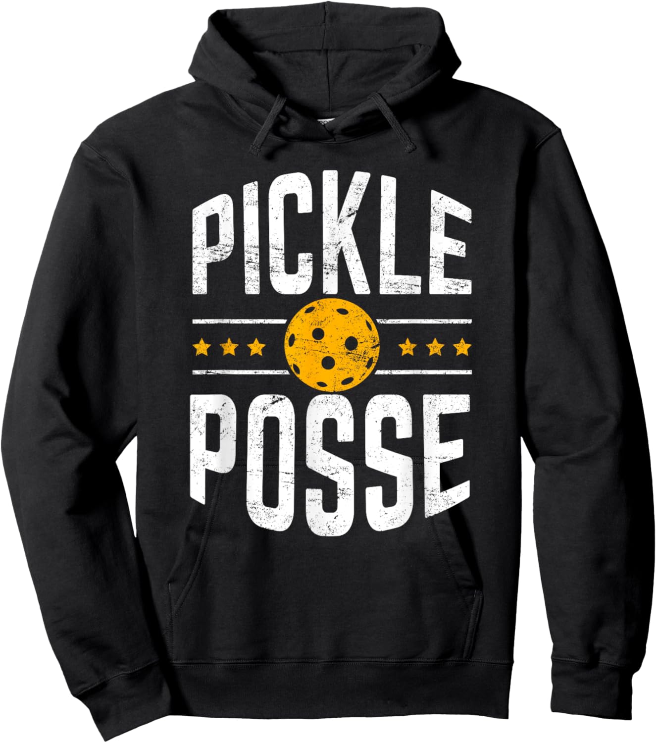 Pickle Posse Funny Pickleball Player Coach Team Hoodie - Hoodie | Black