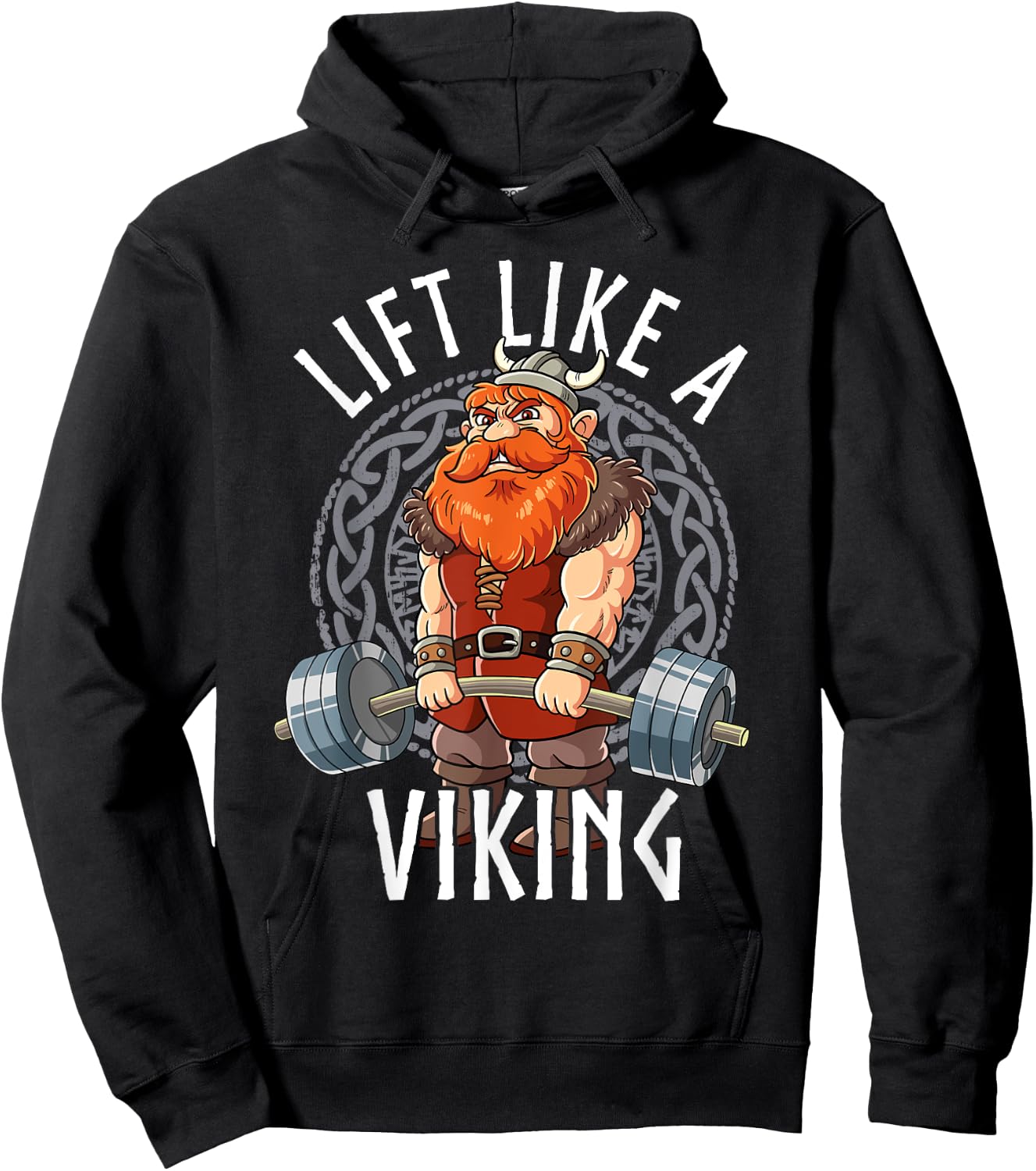 Gym Bodybuilding Lift Like A Viking Hoodie - Hoodie | Black
