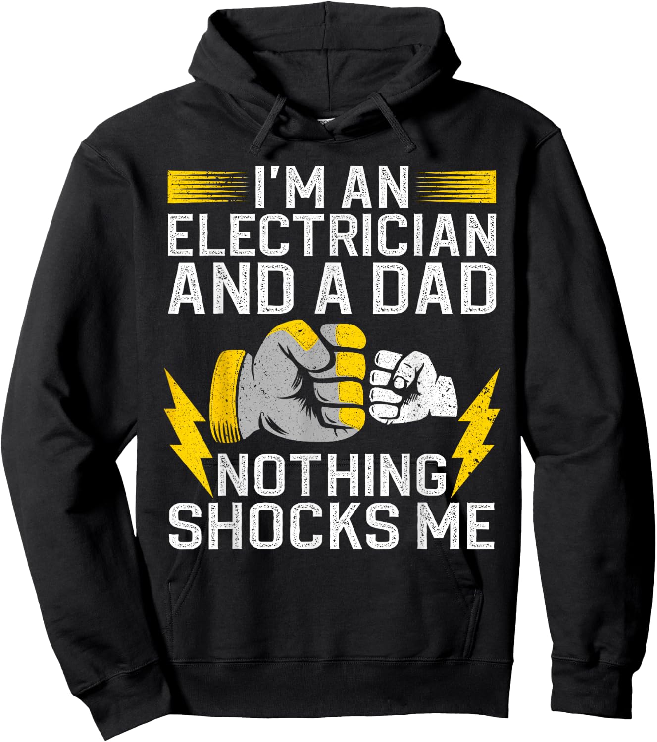 Funny Electrician Design Daddy Electrical Engineers Hoodie - Hoodie | Black