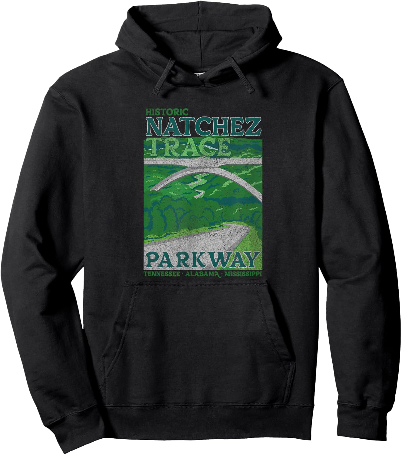 Natchez Trace Parkway Vintage Hoodie - Hoodie | Black
