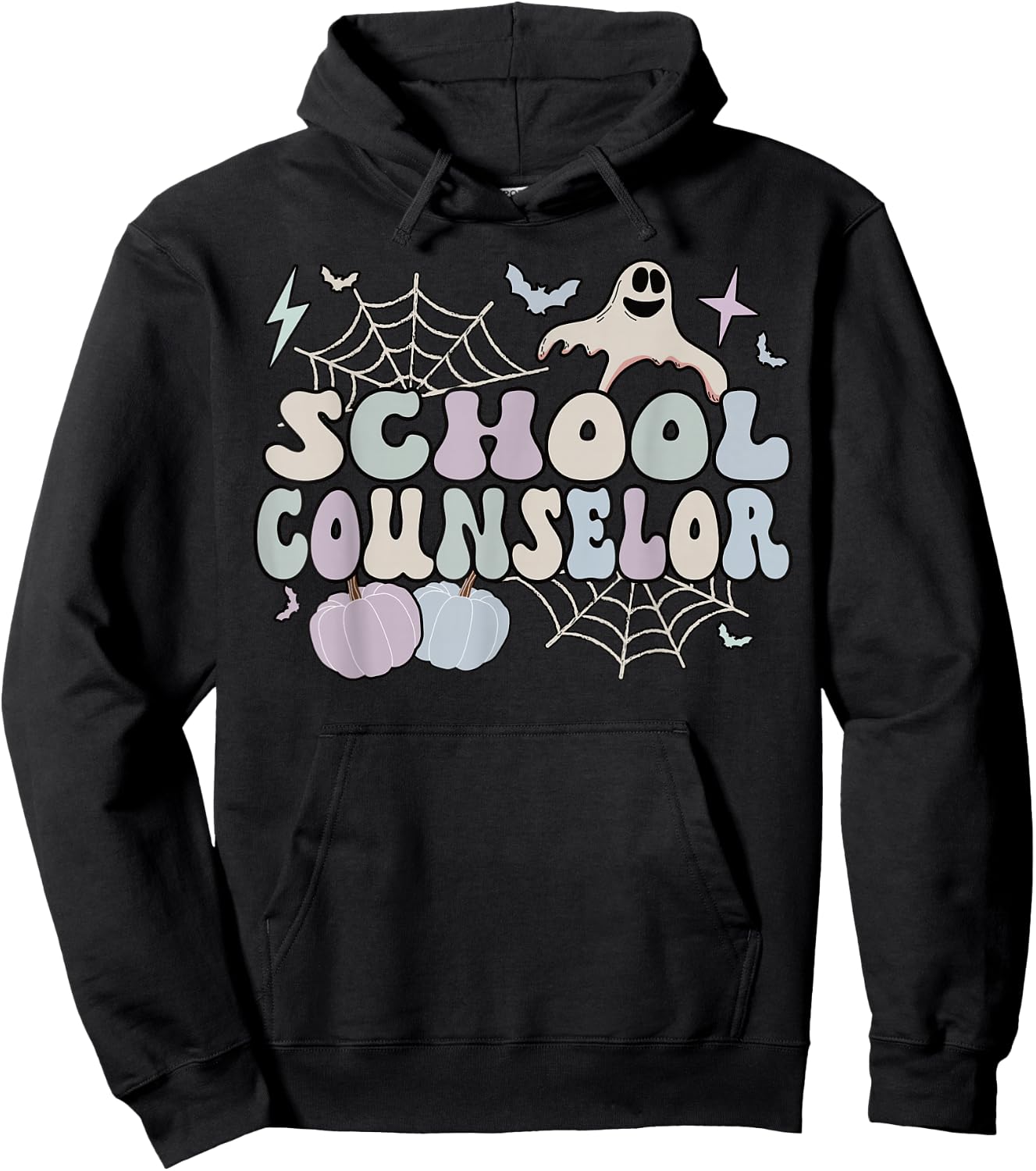 Spooky School Counselor Halloween School Counseling Hoodie - Hoodie | Black