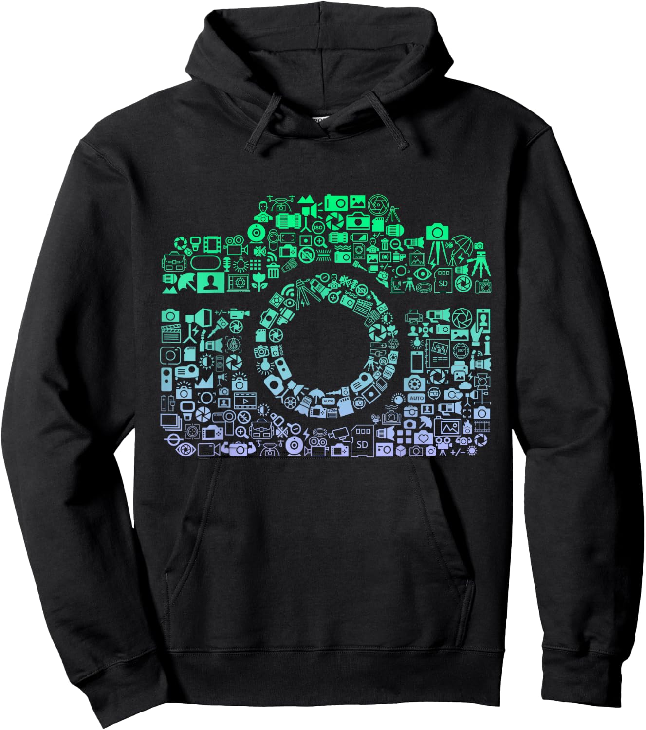 Camera Iconography for Photographer Boys Photography Hoodie - Hoodie | Black