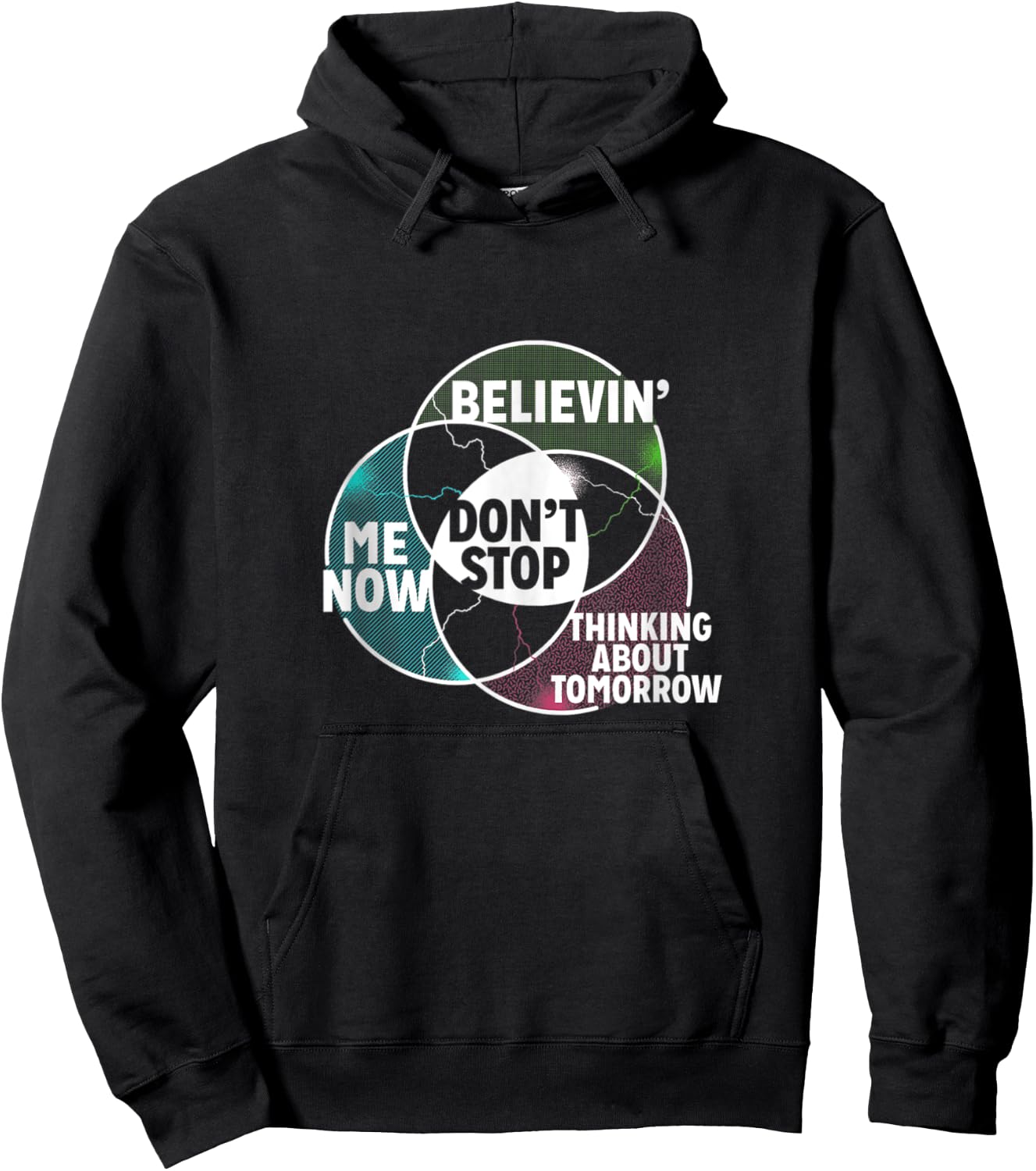 Venn Diagram Don't Stop Algebra Math Hoodie - Hoodie | Black