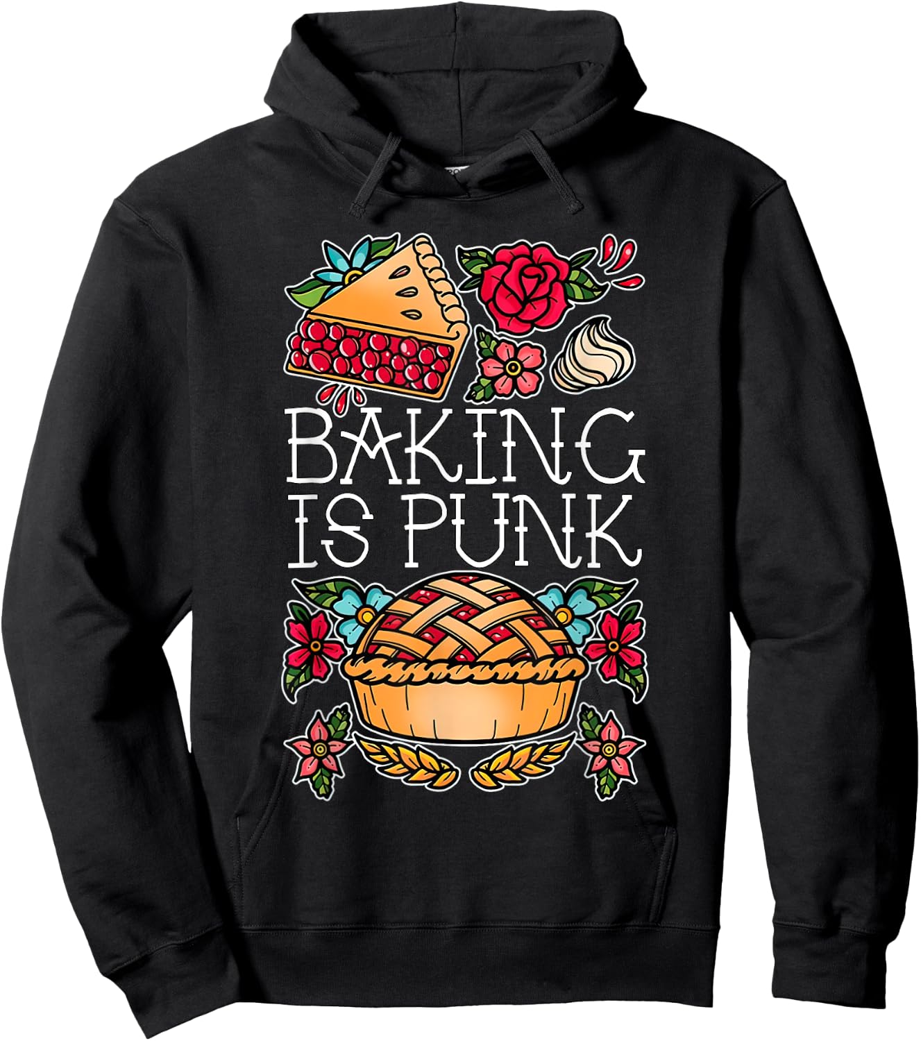 Baking Is Punk Hoodie - Hoodie | Black