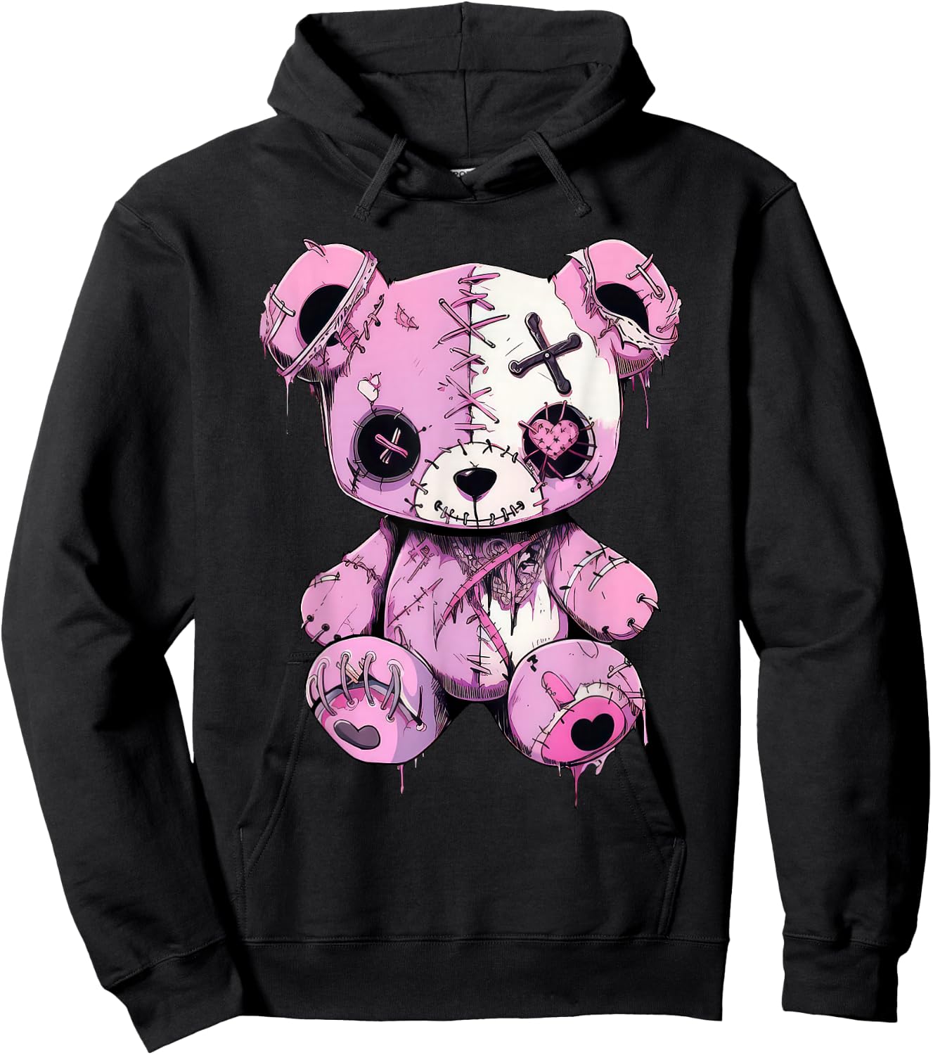 Pastel Goth Design Graphic Women Men Anime Kawaii Hoodie - Hoodie | Black