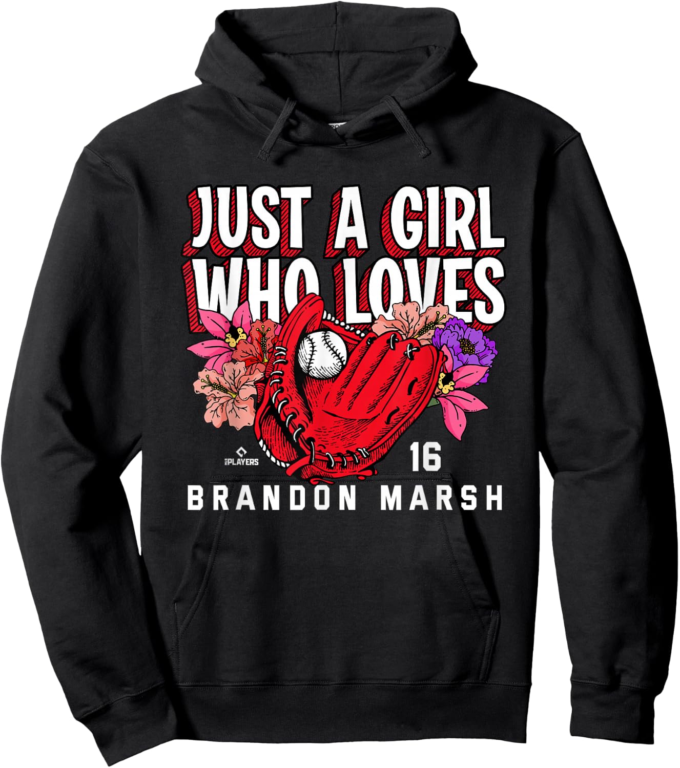 Just A Girl Who Loves Brandon Marsh Philadelphia MLBPA Hoodie - Hoodie | Black