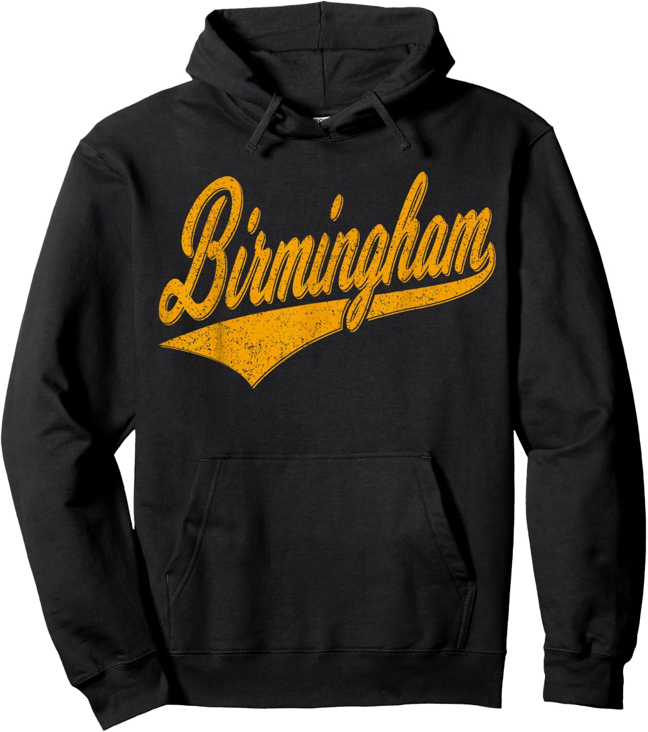 Birmingham Alabama Varsity Script Classic Sport Jersey Style Hoodie - Hoodie | Black