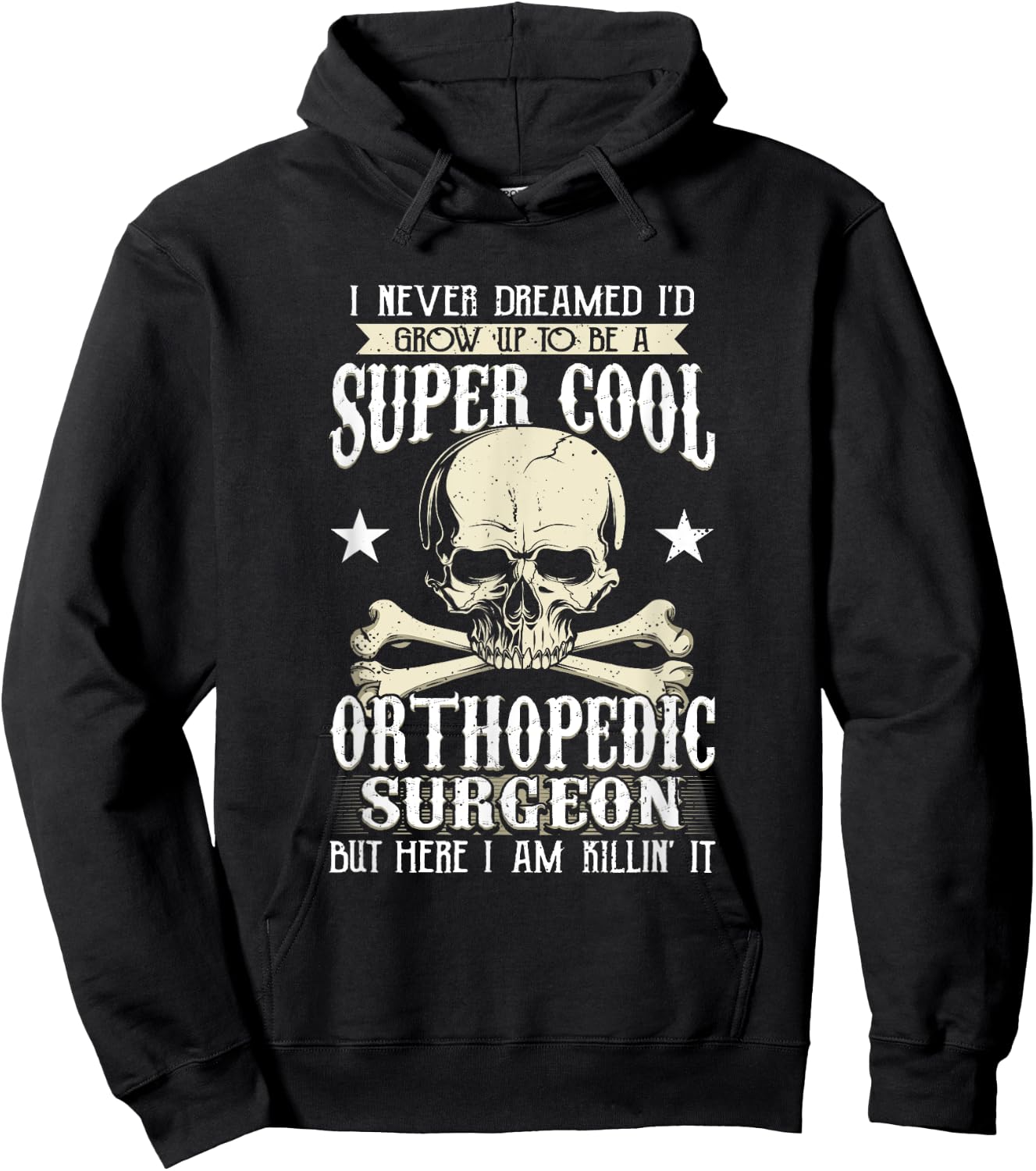 Orthopedic Surgeon Doctor Broken Bone Skull Xray Tech Hoodie - Hoodie | Black