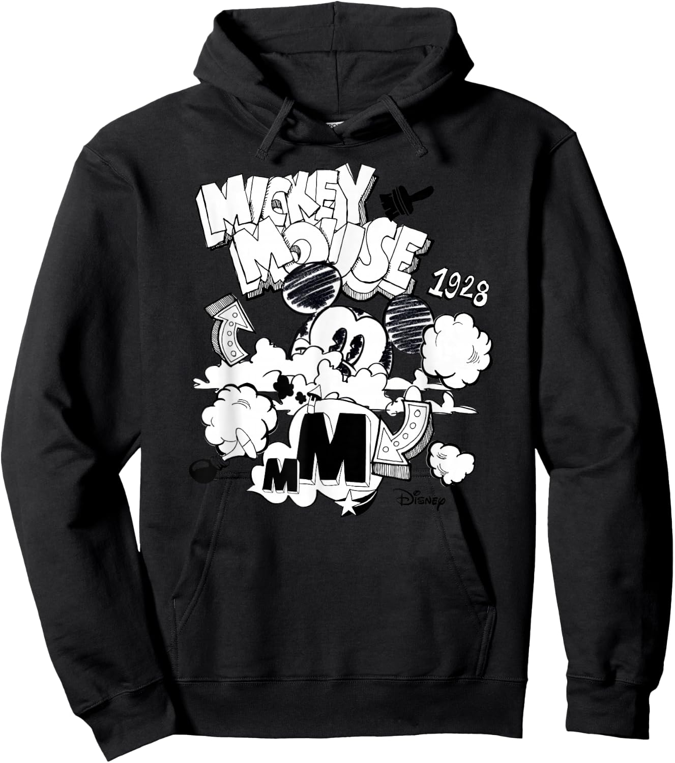 Mickey - Mickey Mouse Doodle Hoodie - Hoodie | Black