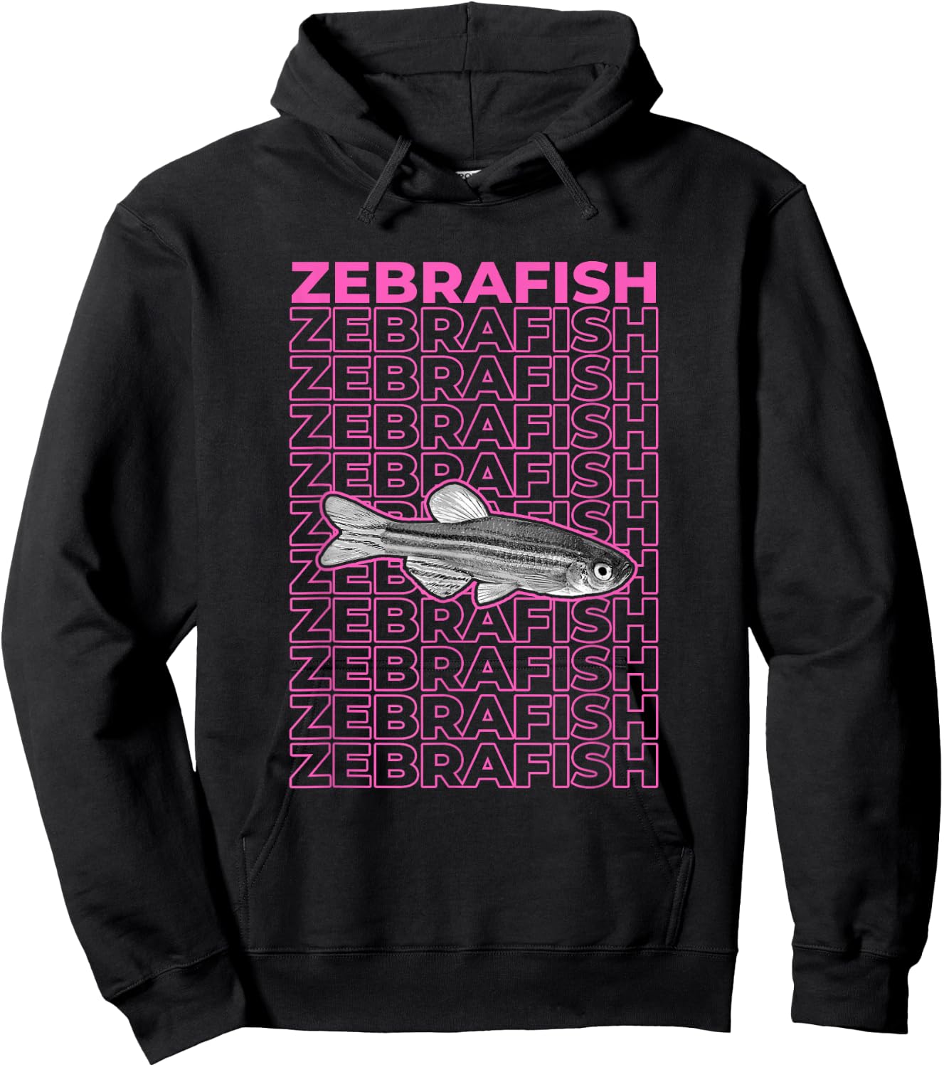 Zebrafish Pastel Aesthetic Hoodie - Hoodie | Black