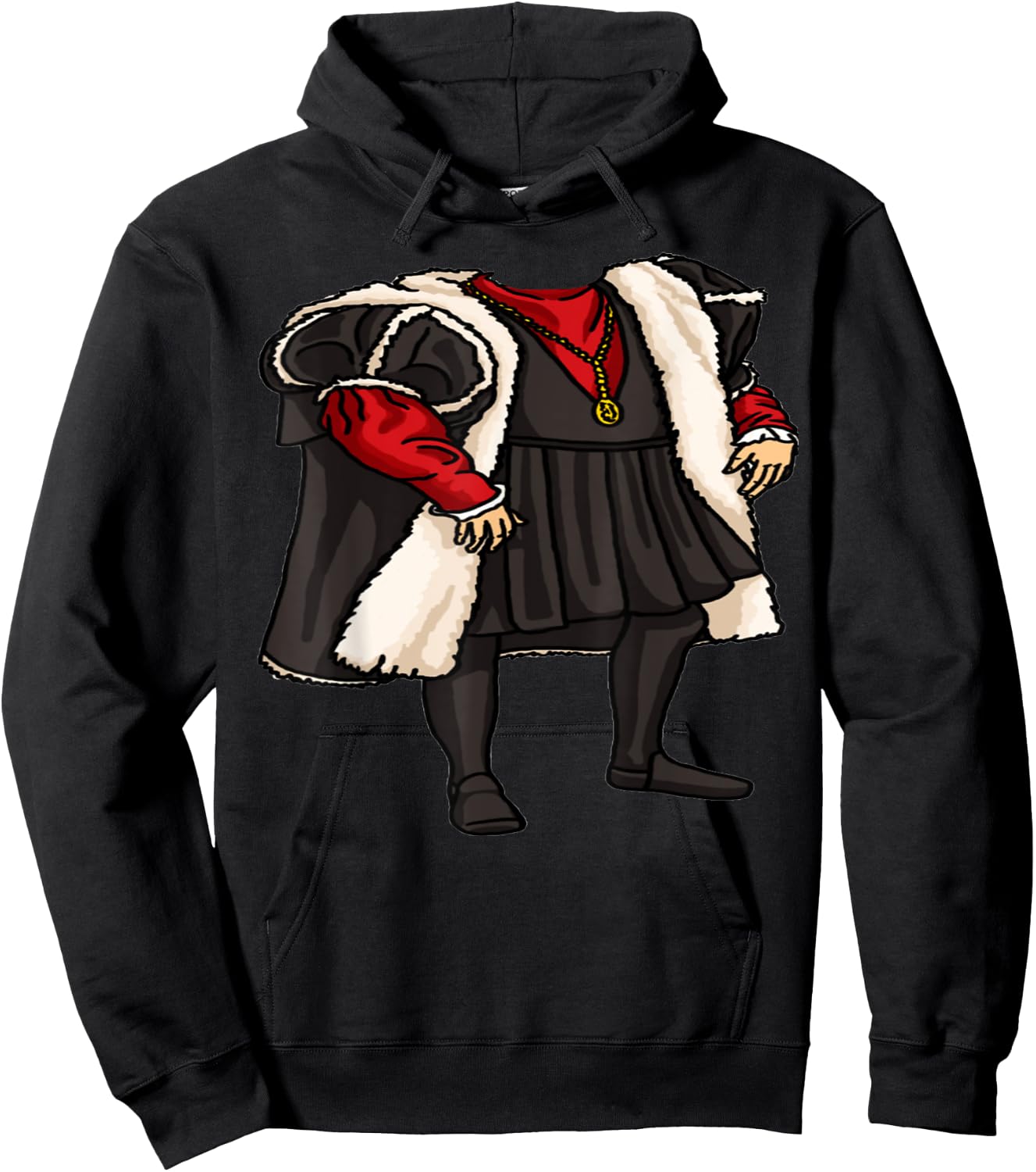 King Medieval Henry VIII Tudor Costume Hoodie - Hoodie | Black
