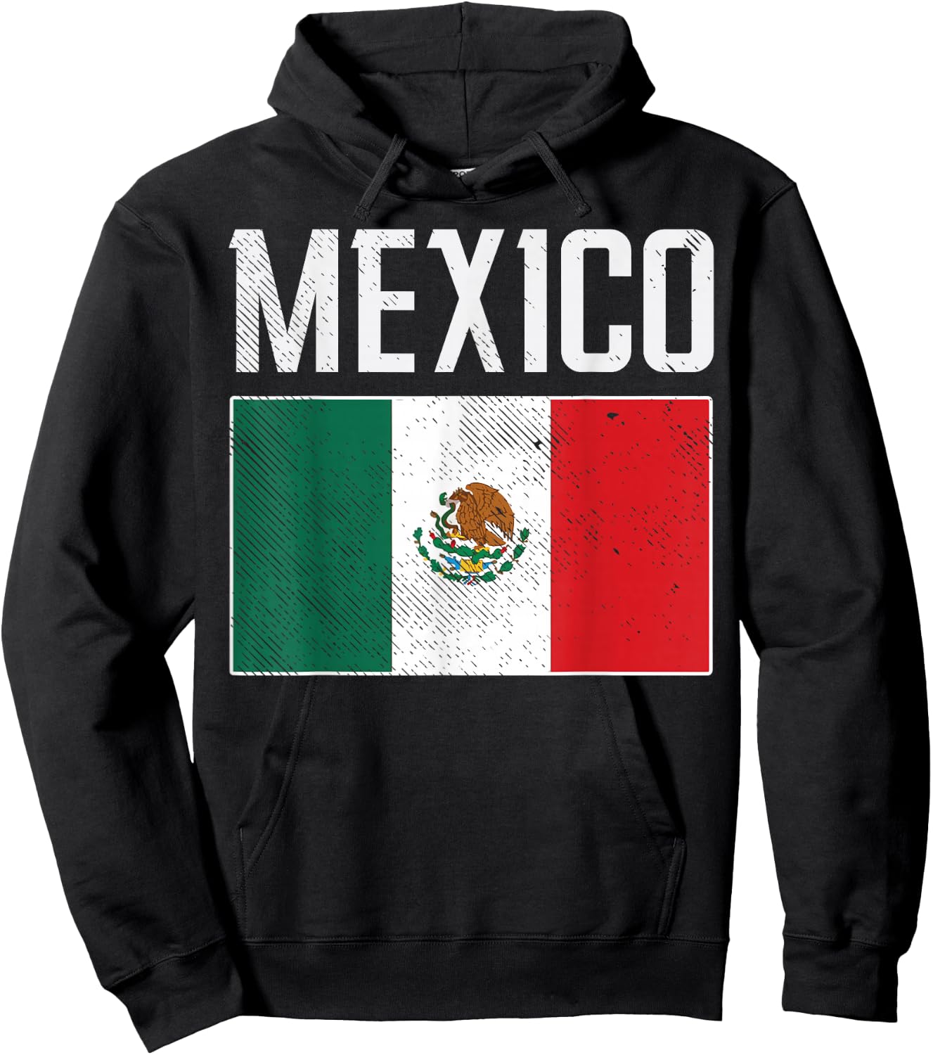 Mexico Flag Mexican Soccer Fan Men Women Boys Girls Kids Hoodie - Hoodie | Black