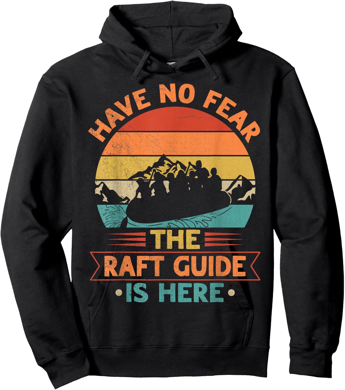 Whitewater Rafting Design for a Whitewater Raft Guide Hoodie - Hoodie | Black