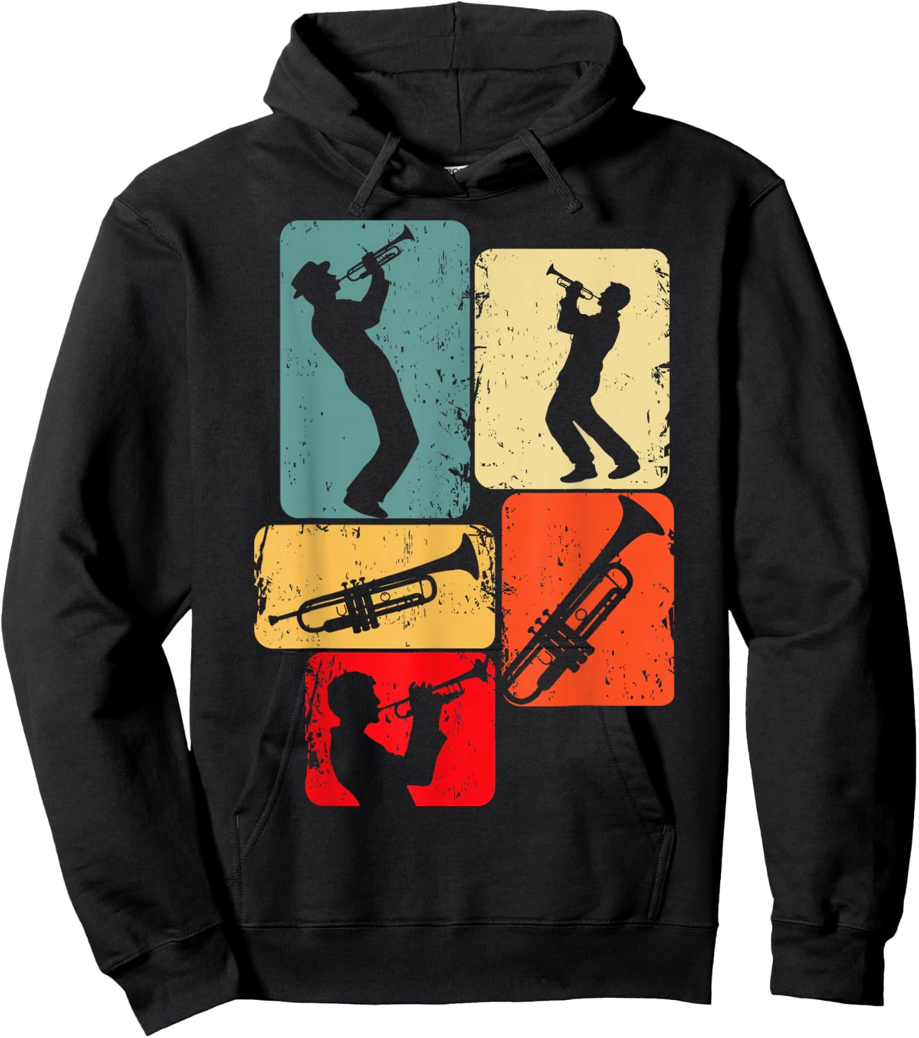Trumpet Trumpeter Jazz Musician Boys Men Hoodie - Hoodie | Black