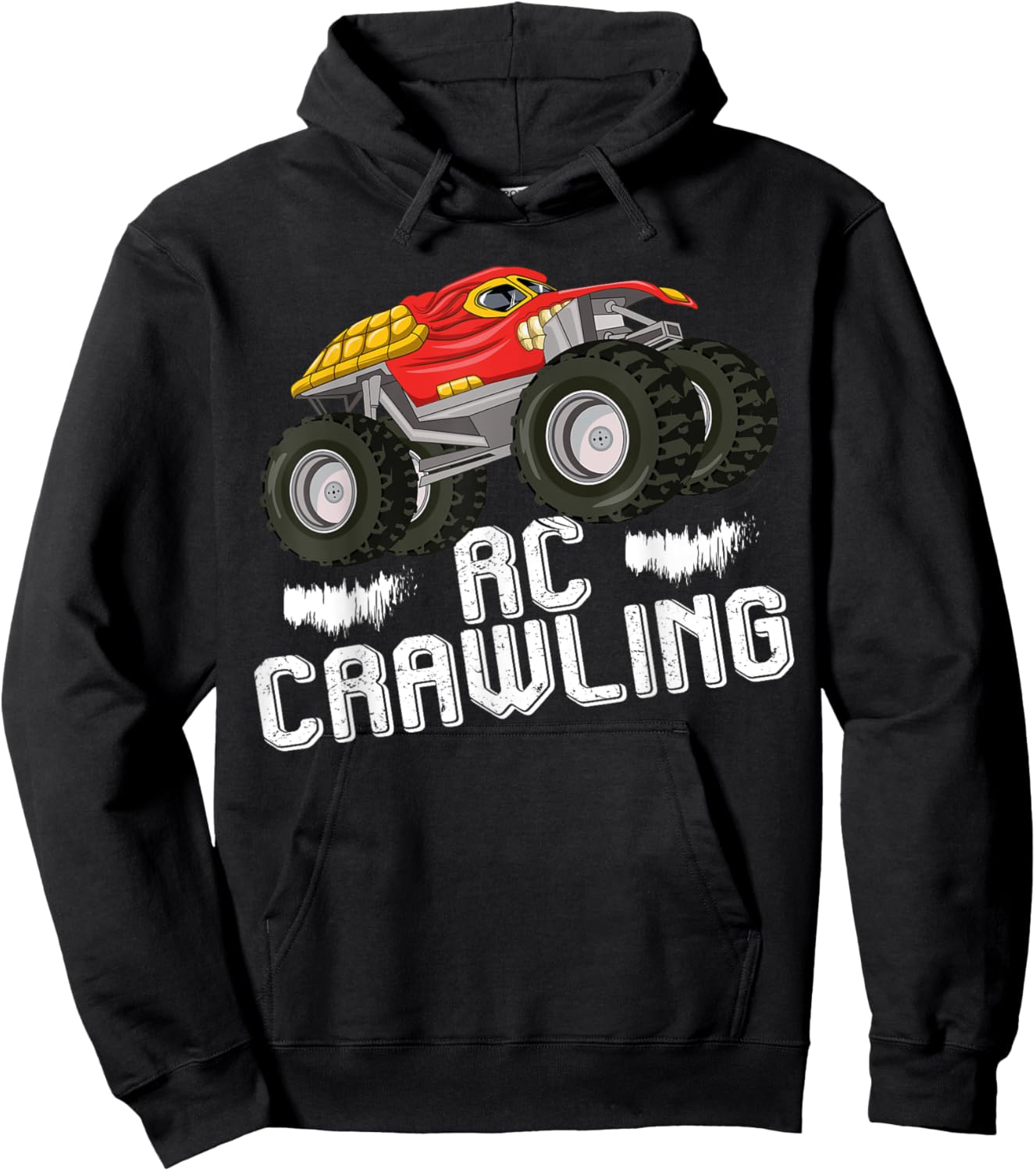 RC Crawling RC Crawler Funny RC Truck Remote Control Car Hoodie - Hoodie | Black