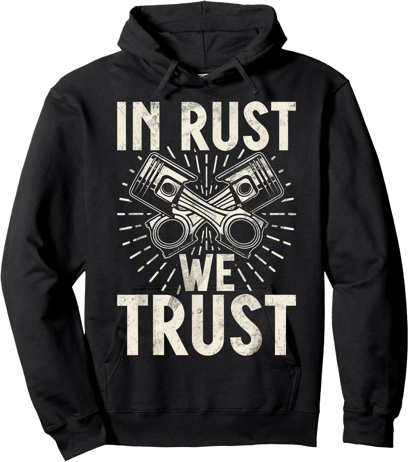 In Rust we Trust Hot Rod Hoodie - Hoodie | Black