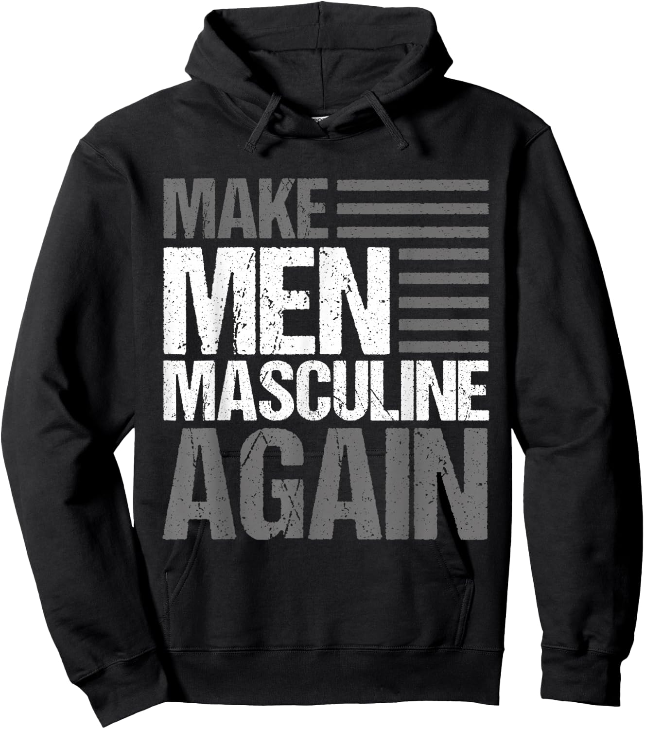 Make Men Masculine Again Hoodie - Hoodie | Black