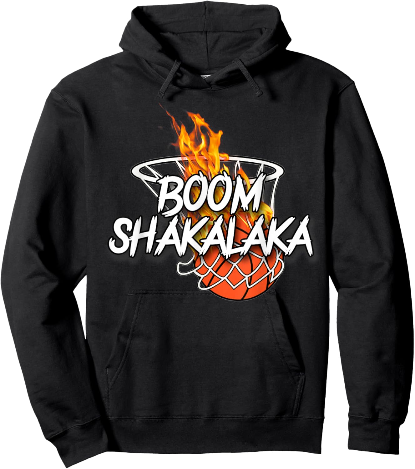 Basketball Boom Shakalaka - Lit On Fire Basketball Hoodie - Hoodie | Black