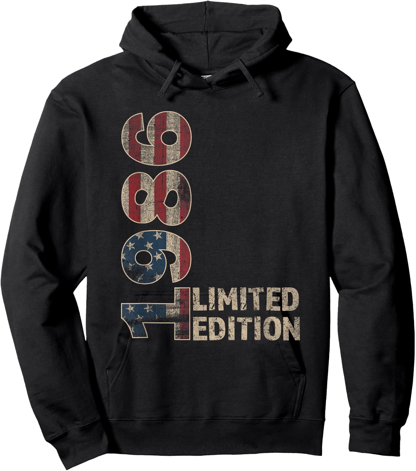 39th Birthday Gift men Vintage born 1986 turning 39 Year Old Hoodie - Hoodie | Black