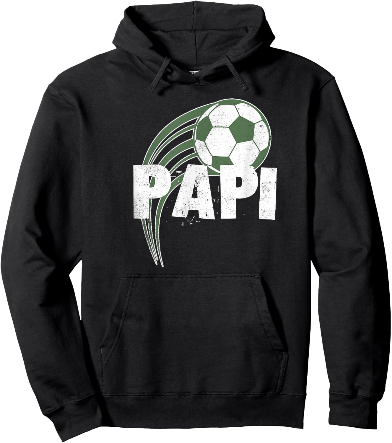 Papi Soccer Shirts Dads Who Love To Play Soccer Father's Day Hoodie - Hoodie | Black