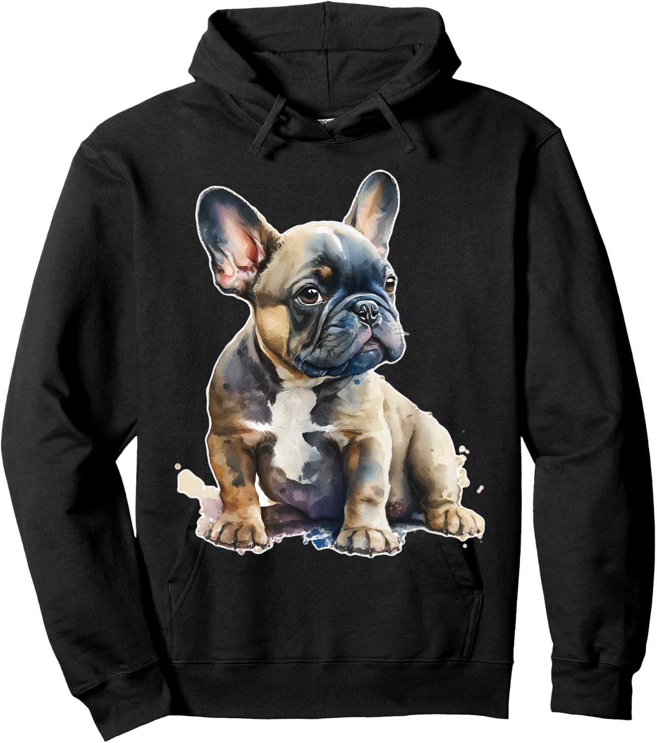 French Bulldog Kids Clothes Frenchie Dad Mom Hoodie - Hoodie | Black