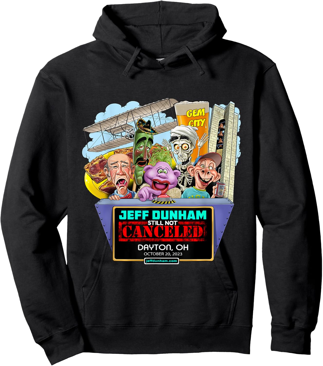 Jeff Dunham Dayton, OH (2023) Hoodie - Hoodie | Black