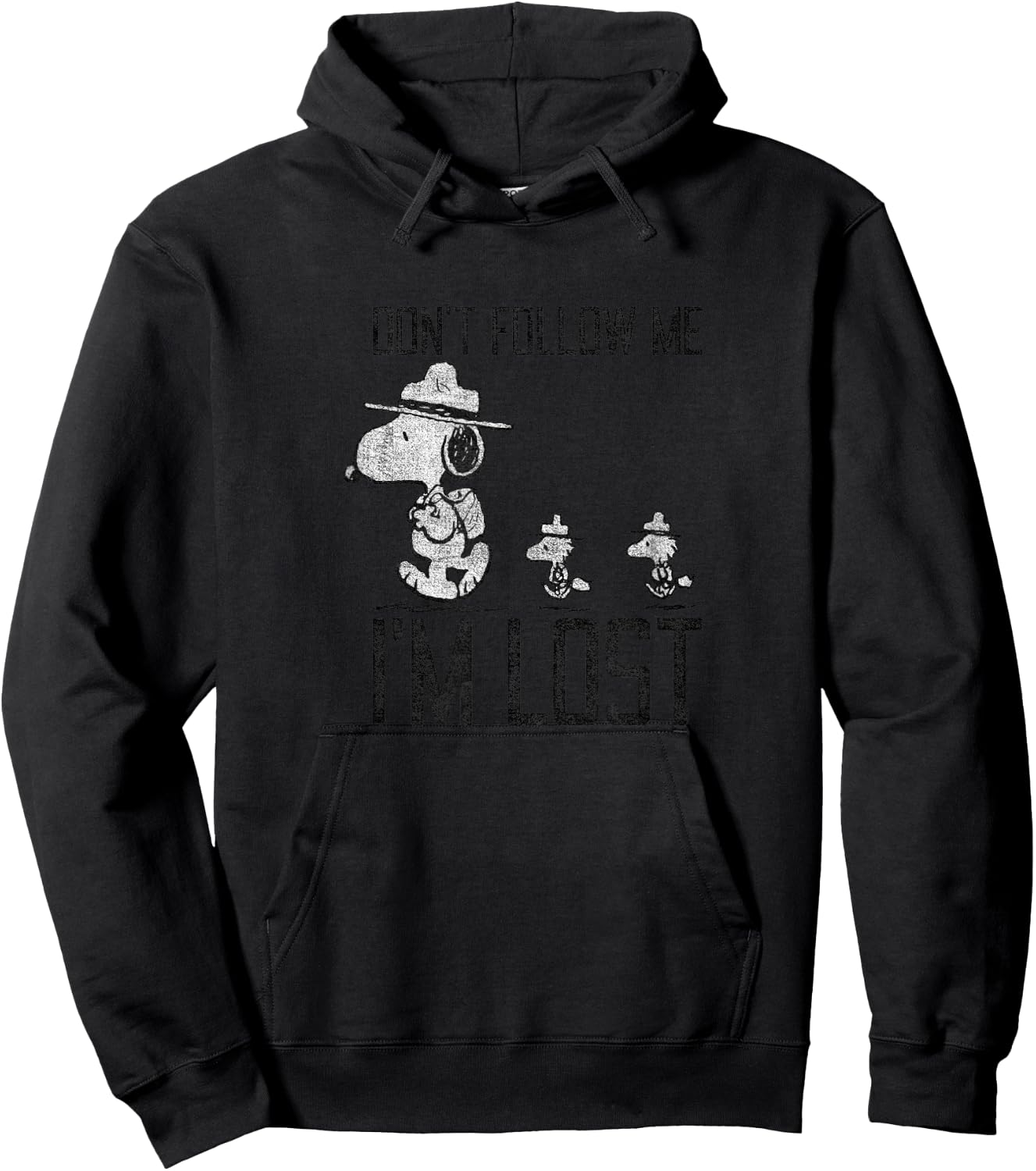 Peanuts - Snoopy Don't Follow Me Im Lost Hoodie - Hoodie | Black