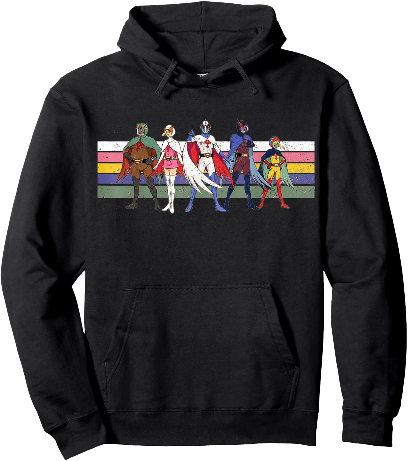 Battle of the planets G Force Retro Colour Hoodie - Hoodie | Black